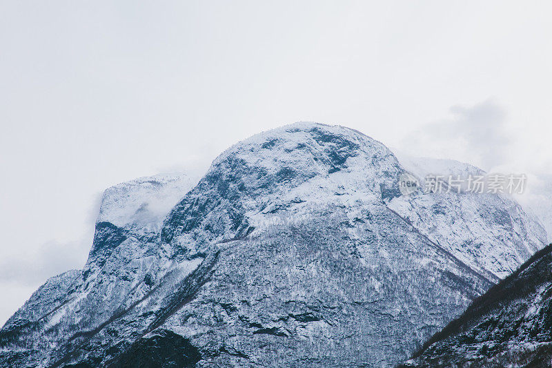 挪威冬季的n øyfjord